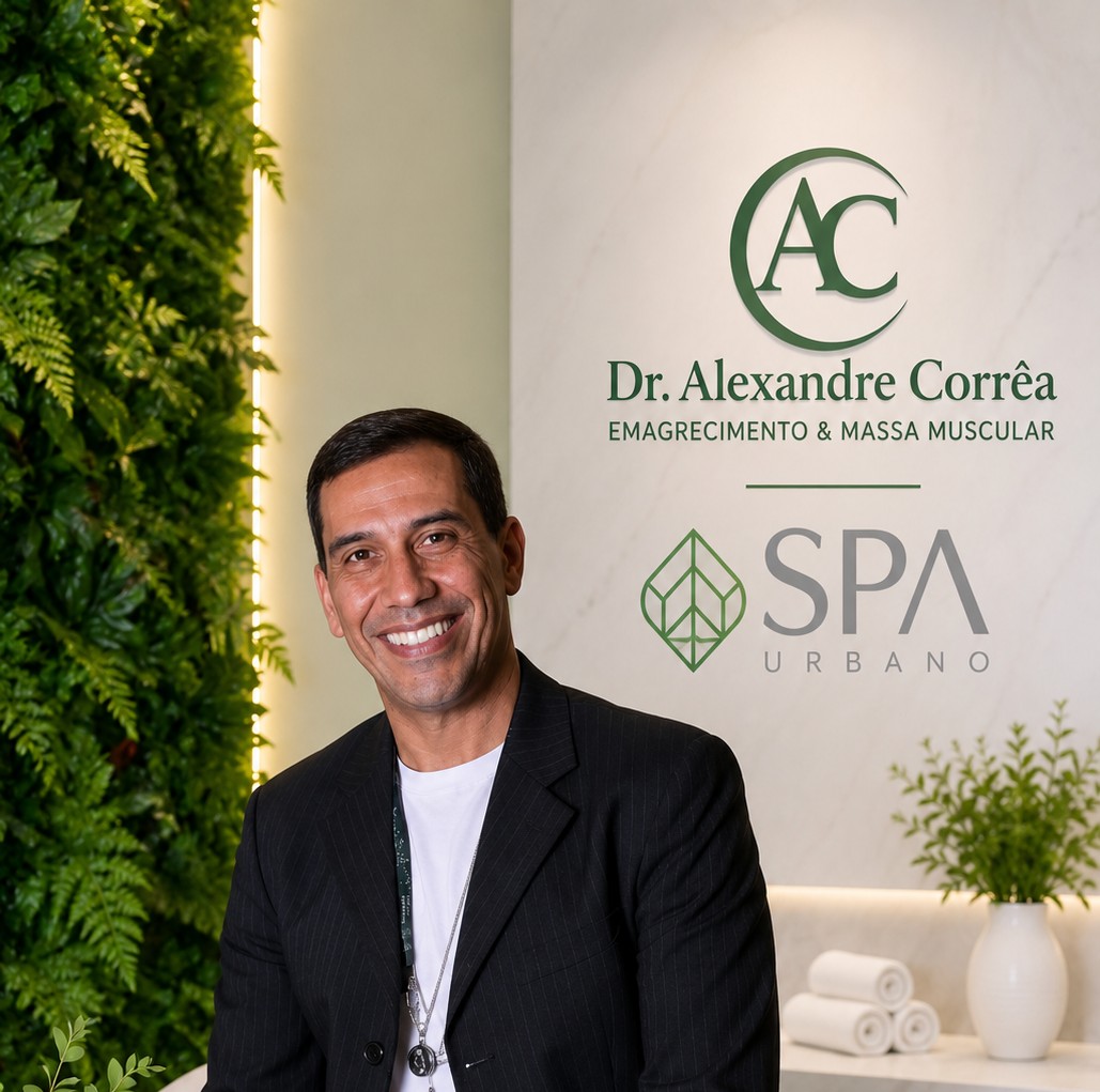 Dr. Alexandre Corrêa na recepção do Urban SPA 360°